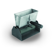 PIZZI lijmroller met rubber rol & metalen staander 180 mm