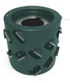 PCD voorfrees low noise 45°  D80 X 49 X 30+2KN Z=3+3