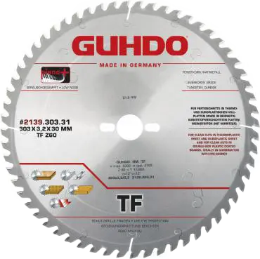 HM cirkelzaag plaatmateriaal TF GUHDO