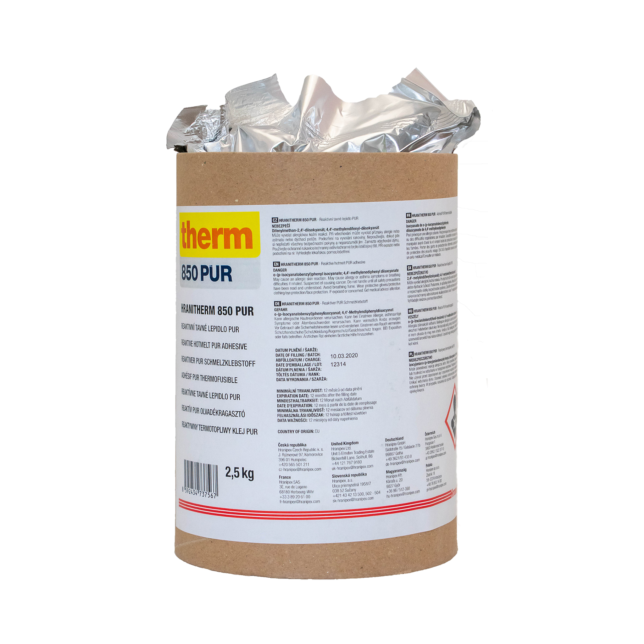 Hranitherm PUR smeltlijm 850/851