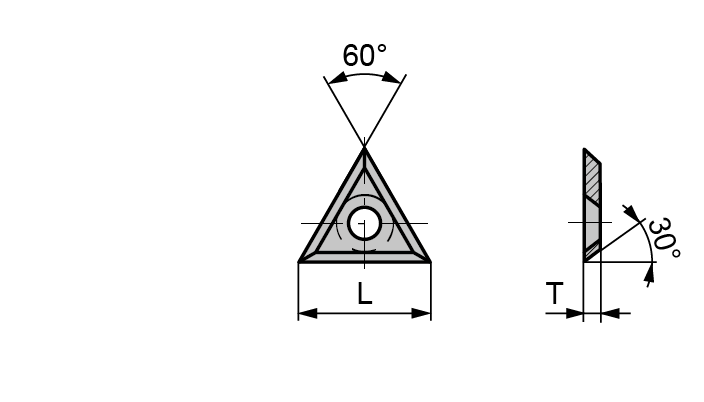 HW wp mesjes standaard Z3 driehoek