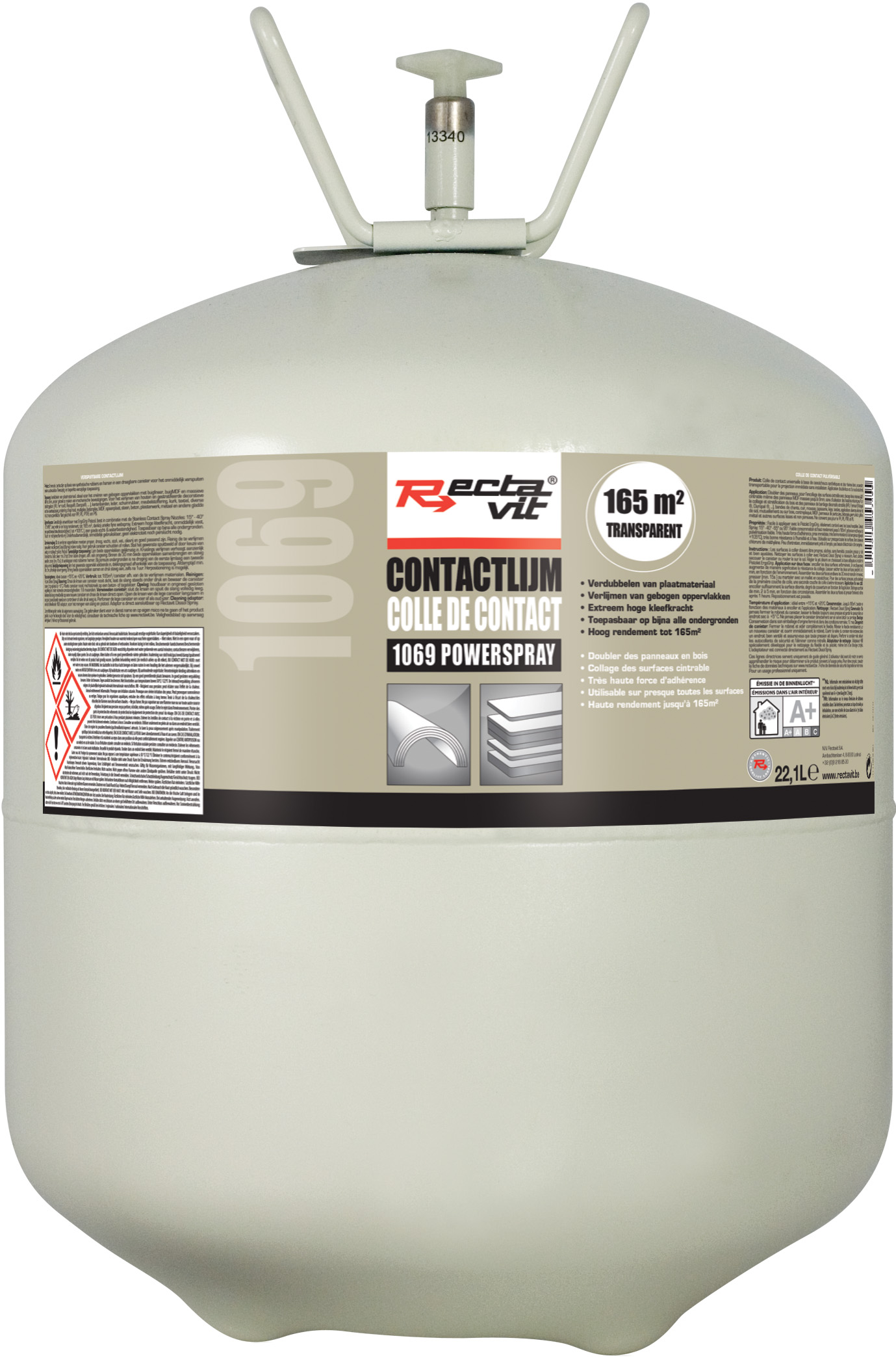 RECTAVIT 1069 POWERSPRAY 22.1 L TRANSPARANT