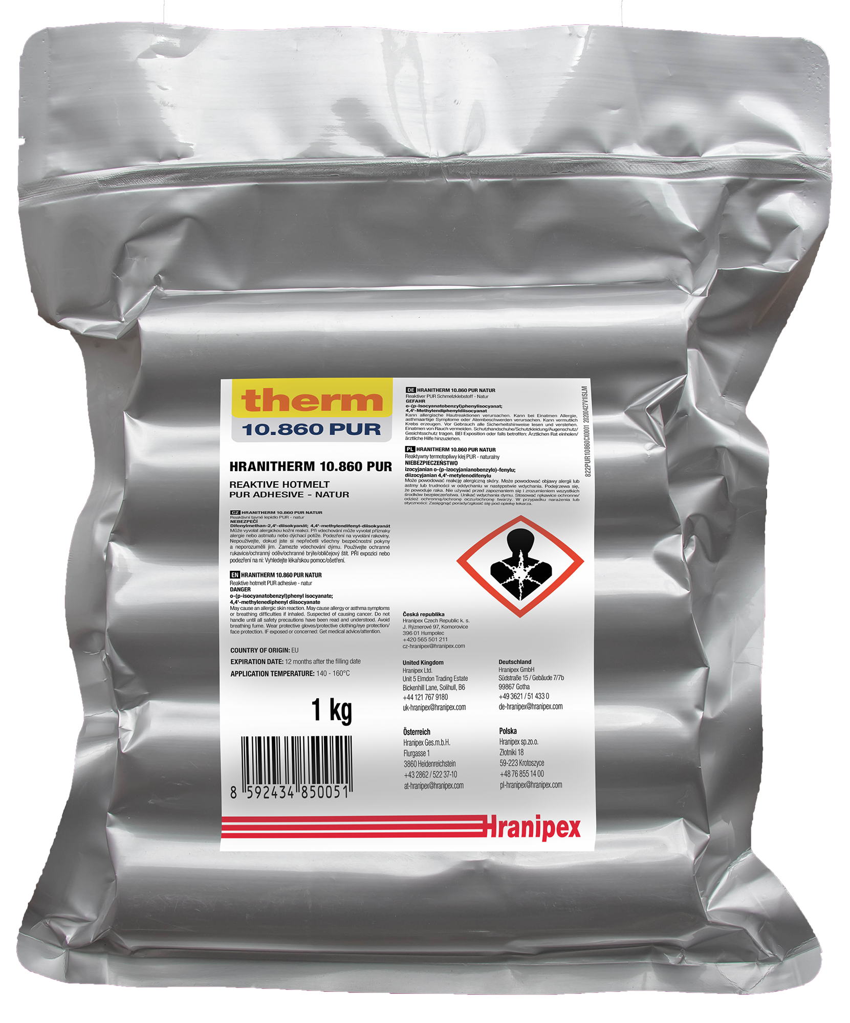 Hranitherm PUR smeltlijm 860/861