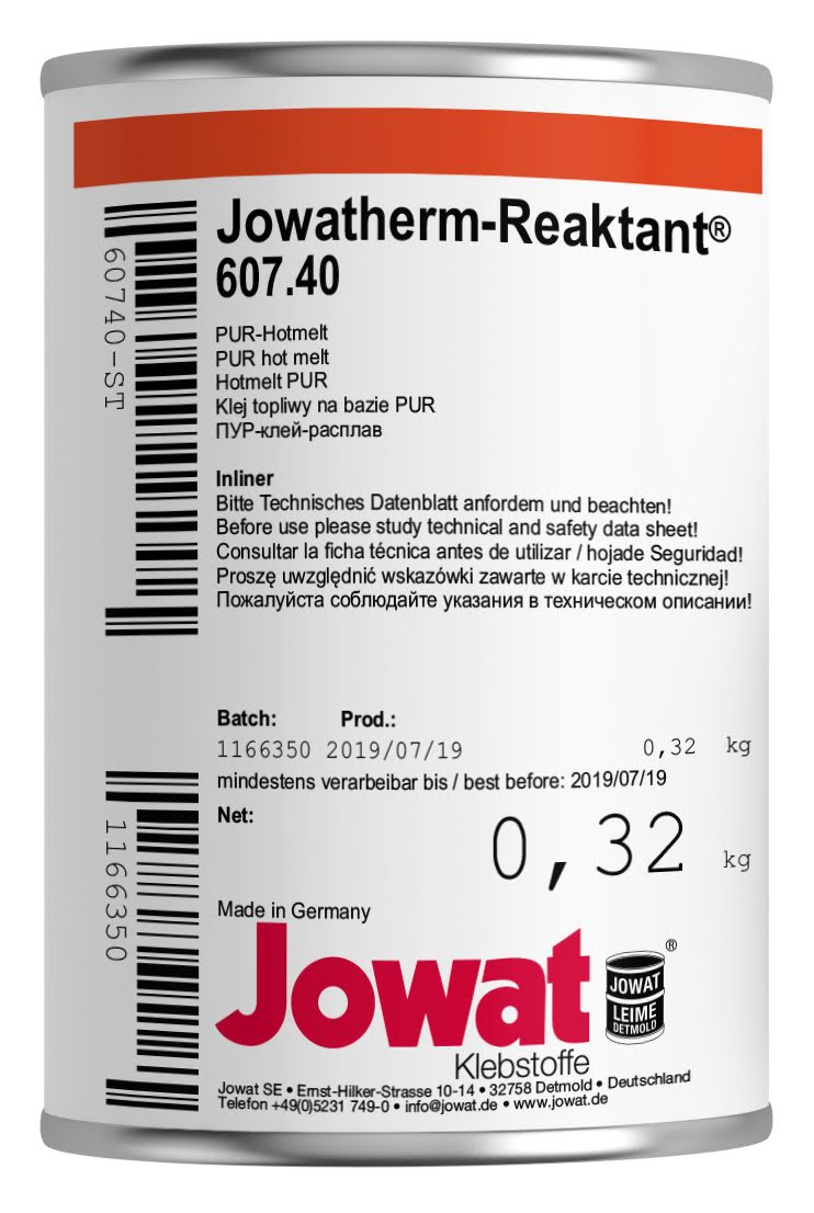 JOWATHERM 607.40/41 PUR-SMELTLIJM REAKTANT HOLZHER
