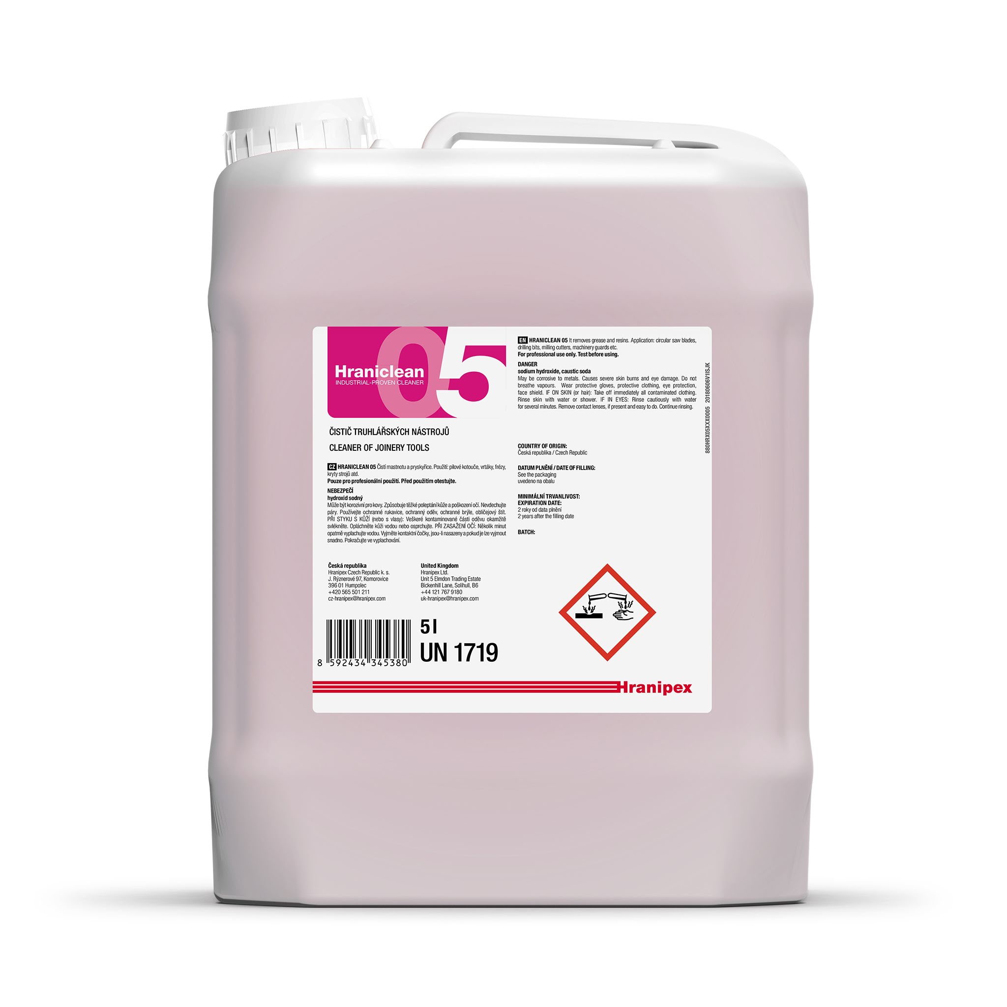 Hraniclean 05 reiniger gereedschappen