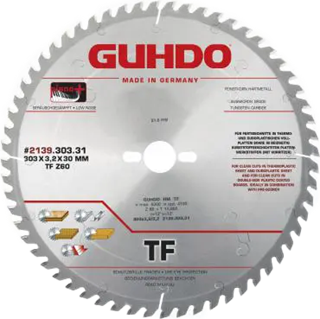 HM cirkelzaag plaatmateriaal TF GUHDO