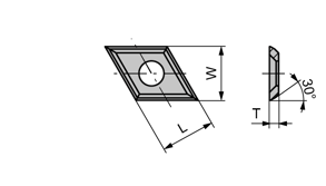 HW wp mesjes standaard Z3 trapezium