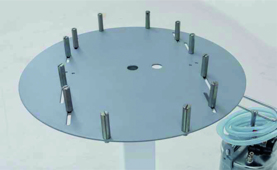 PIZZI lijmstation in hoogte verstelbaar met roterende plateau