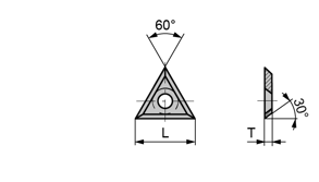HW wp mesjes standaard Z3 driehoek