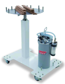 PIZZI lijmstation in hoogte verstelbaar met roterende plateau