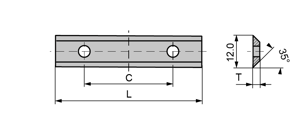 HW wp mesjes standaard 35° Z2 (G2)